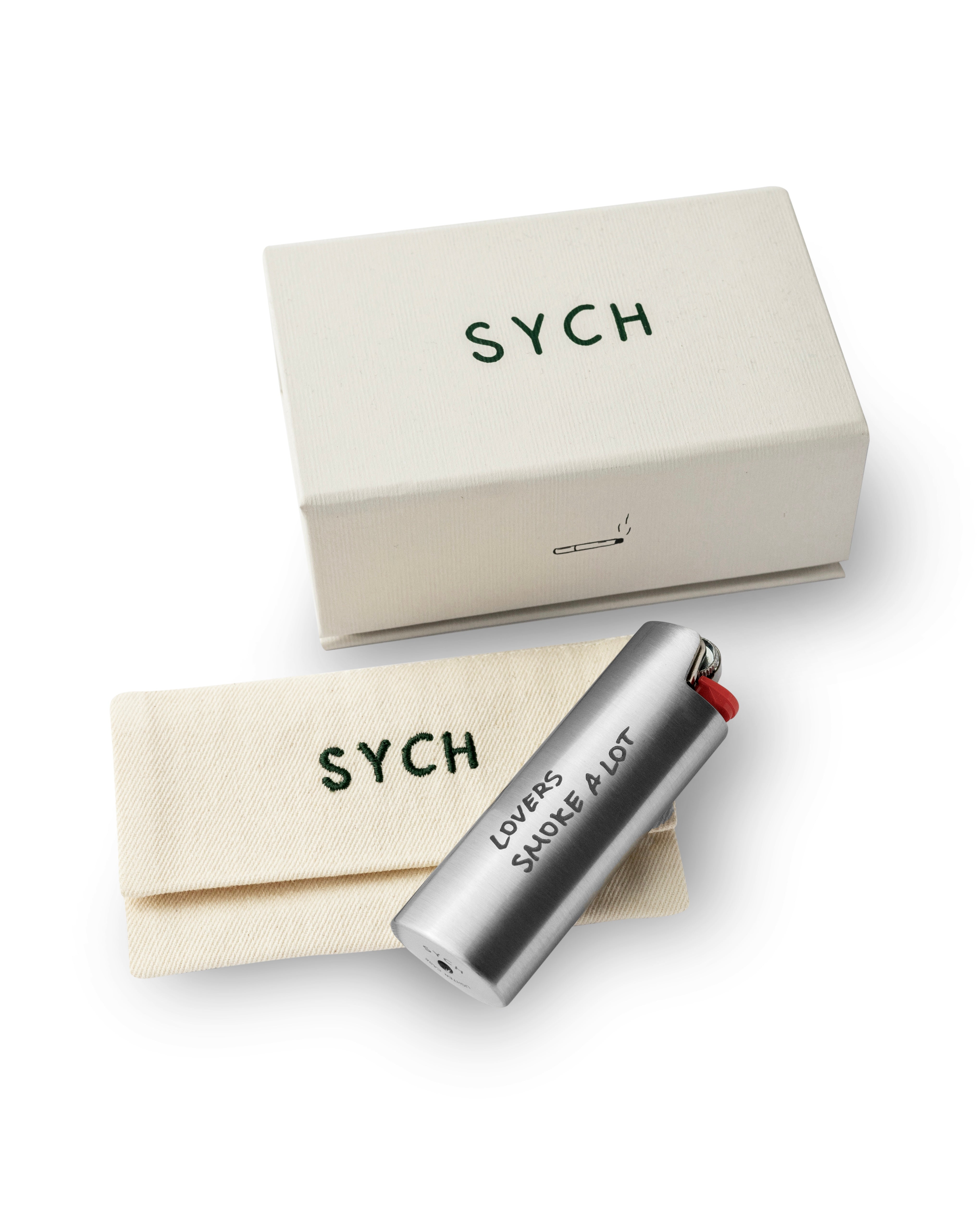 LIGHTER CASE "LOVERS SMOKE A LOT"