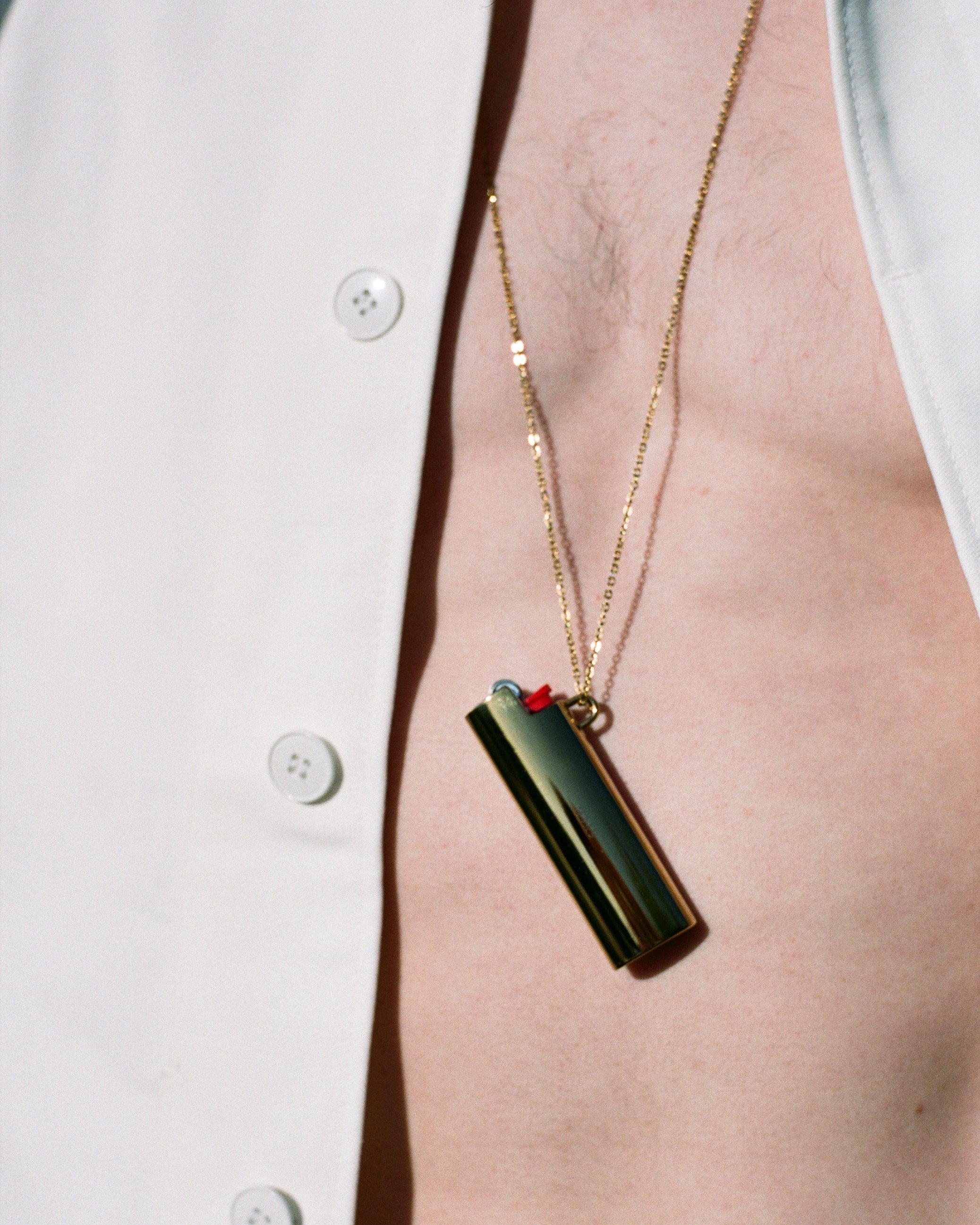 cvtvlist CTLS | LIGHTER CASEネックレス Gold Metal Lighter Case Necklace | The Brvtalist